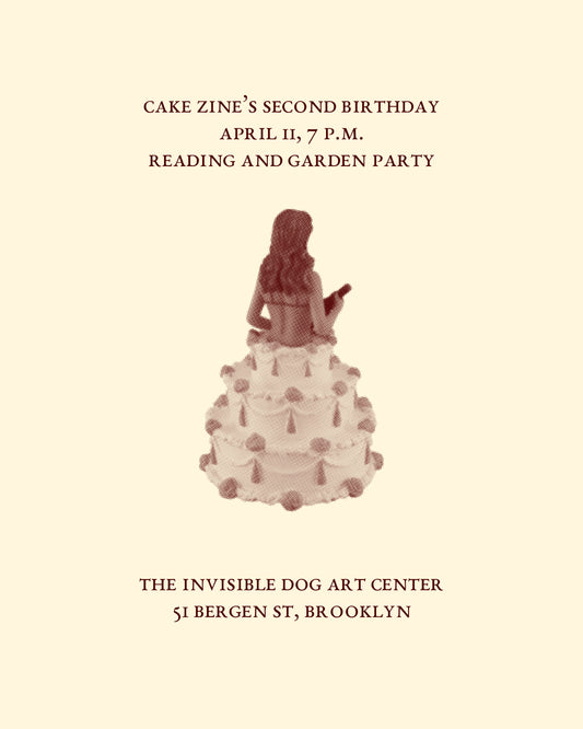 Cake Zine Turns 2: Reading and Garden Party [Ticket]