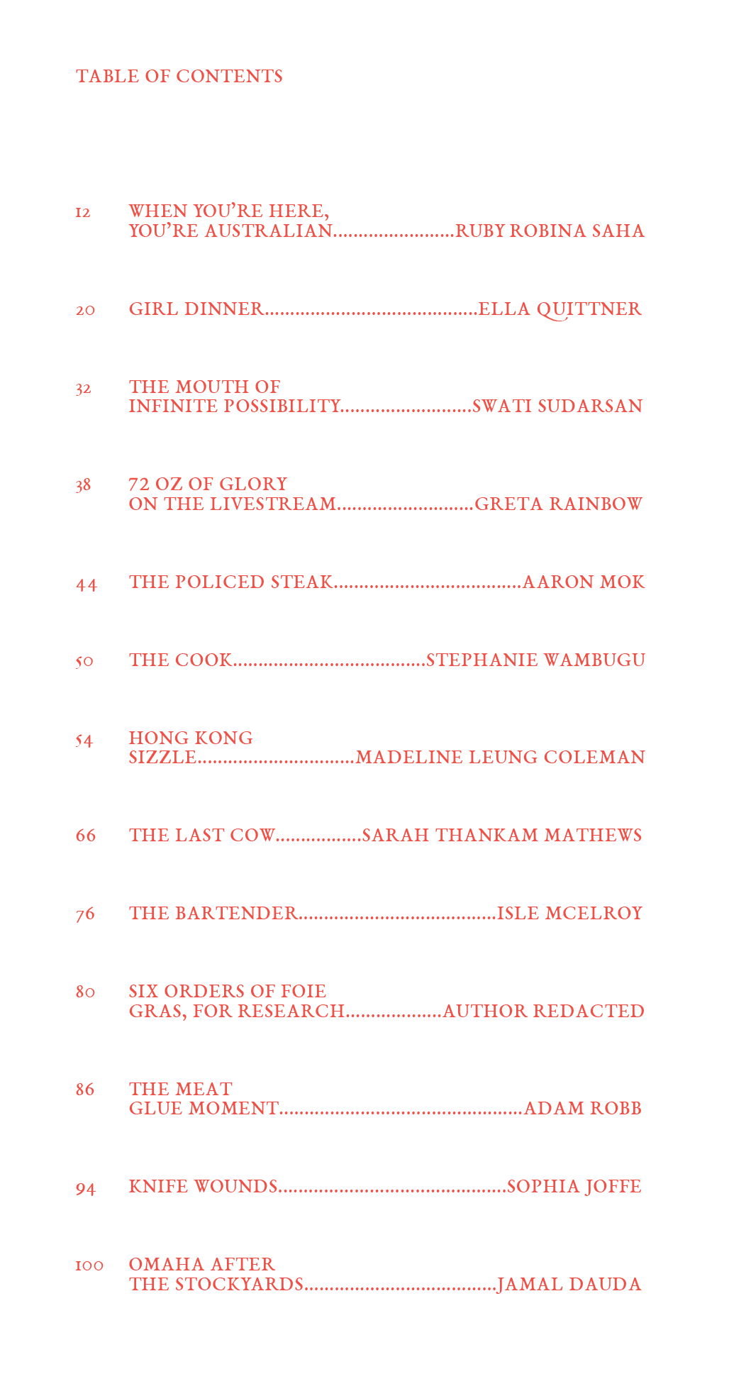 Special Issue: Steak Zine